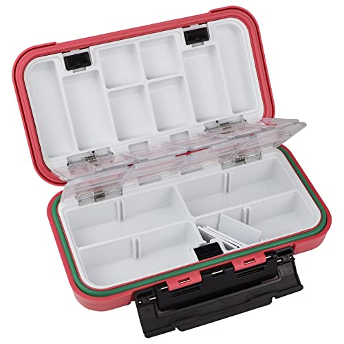 Keeshine Mini Fishing Lure Box, Small Bait Storage Case Fishing Tackle Storage Trays Accessory Boxes Thicker Plastic Hooks Organizer For Vest Casting Fly Fishing Pocket Size #TOP4