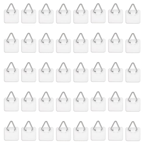 40Pcs Adhesive Picture Hangers for Wall Frames
