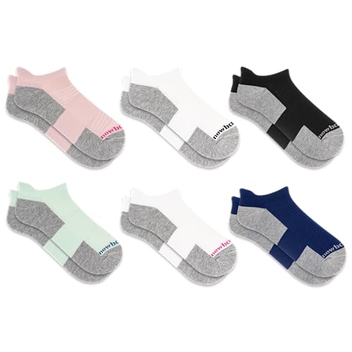 Image of New Balance Unisex Adult Performance Cushioned No Show Socks - 6 & 12 Pairs - Moisture Wicking