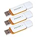 Produktbild Philips 3 Pack USB Stick 128GB Memory USB 2.0 Flash Drive Snow Edition for PC, Laptop, Computer Data Storage Reads up to 25MB/s