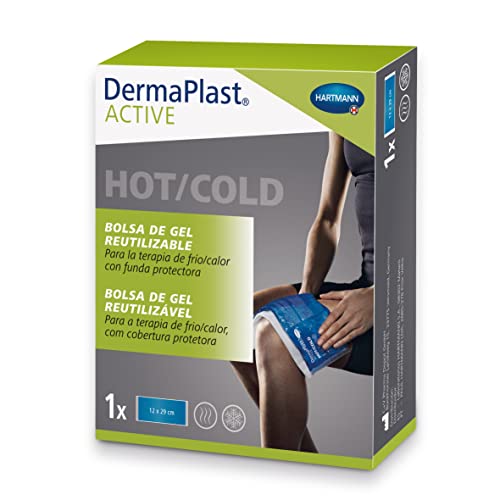 DermaPlast ACTIVE Bolsa Frío Calor Reutilizable: Bolsa Reutilizable de Gel para Terapias de Frío y Calor para el Dolor Muscular y las Lesiones, 12 x 29cm