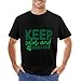 BYRON HOYLE T-Shirt mit Aufschrift "Keep Calm And Irish On", St. Patricks Day", kurzärmeliges T-Shirt