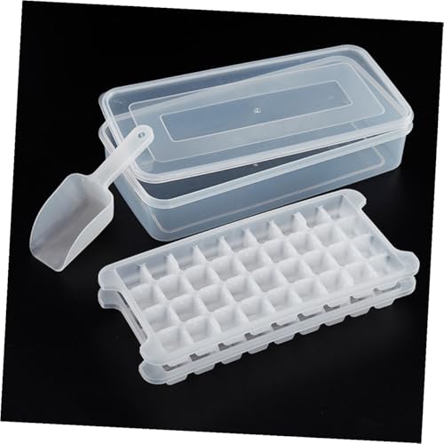Molde de cubos de hielo cuadrado con tapa y caja de almacenamiento miniatura 7