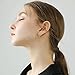 Minimalist Mini Stick T Bar Half 18G Huggie Hoop Cuff Stud Earrings 925 Sterling Silver Small Hoops Nose Rings Cartilage Tragus Fashion Geometric Piercing Studs for Women Men Sensitive Ears
