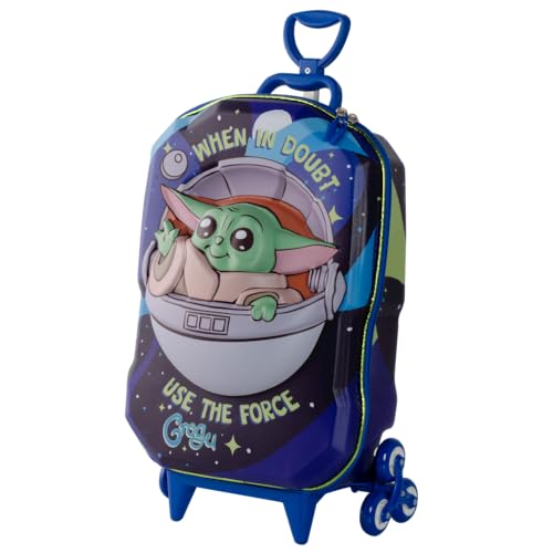 MOCHILA 3D MAXTOY STAR WARS GROGU AZUL