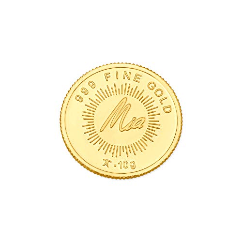 Image of Mia by Tanishq 10 gm Lotus Gold Coin