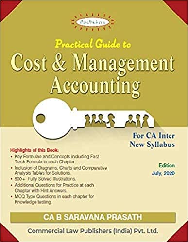 Padhuka's Students' Handbook on Cost and Mana