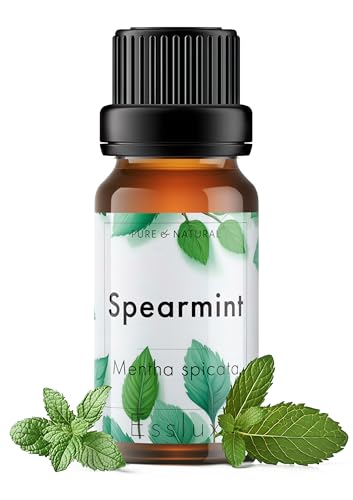 Image of Esslux Spearmint Essential Oil - 100% Pure Natural Spearmint Oil for Diffuser & Aromatherapy | Refreshing Scent for Skin Care, Bath Bombs, Soaps, & Candle Making | Invigorating & Uplifting (15ml)