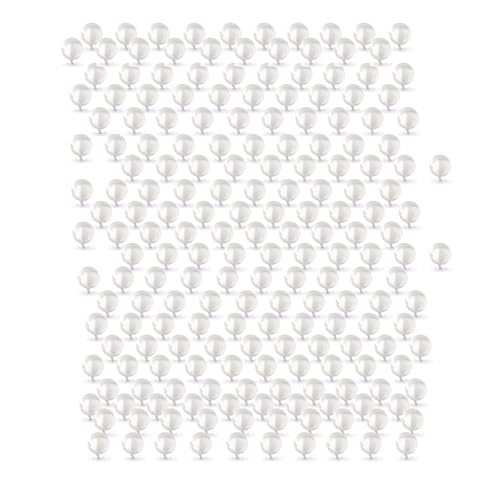 3mm Clear Quartz Balls Beads Insert,Quartz Pearl Inserts Accessories (200 Pack) (Clear)