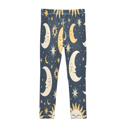 Toddler Girls Leggings Printed Yoga Pants Leggings Sun Moon and Star for Kids2