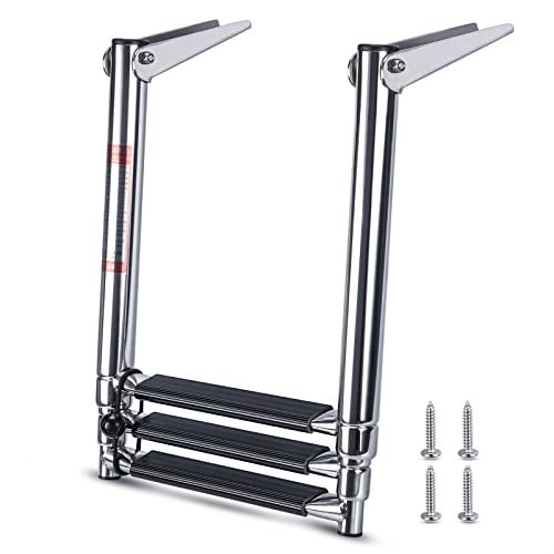 Escalera telescópica para barco de acero inoxidable 2-3 peldaños miniatura 5