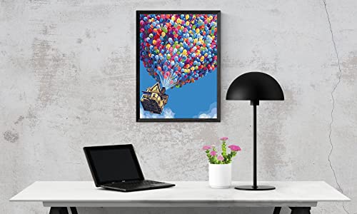 Domyart Acrylic Paint By Number Kit On Canvas For Adults Beginner,Diy Adult Crafts Acrylic Landscape Art Painting Project 16X20 Inch (Pixar Up-Main Theme) #TOP2