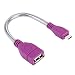 Produktbild MEIHE-Cables/Adapters Kabel und Adapter 10cm USB 2.0 weiblich zu Mikro USB männlich Metall Weichen Schlauch Daten Ladekabel für Samsung, HTC, Sony, Lenovo