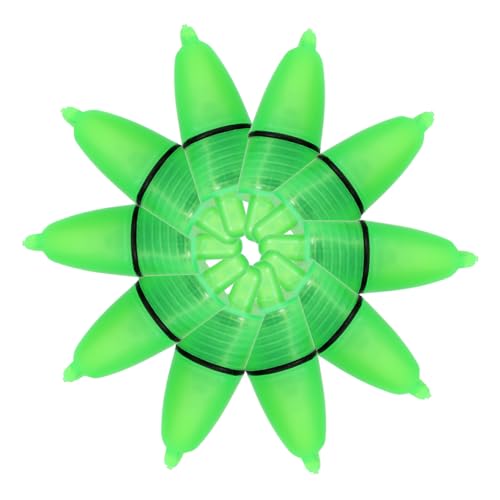 GANAZONO 20pcs Luminous Fishing Light Night Fishing Rod Bite Alarm Clip Indicator for Offshore Inshore Lake River for Bass Trout Walleye More