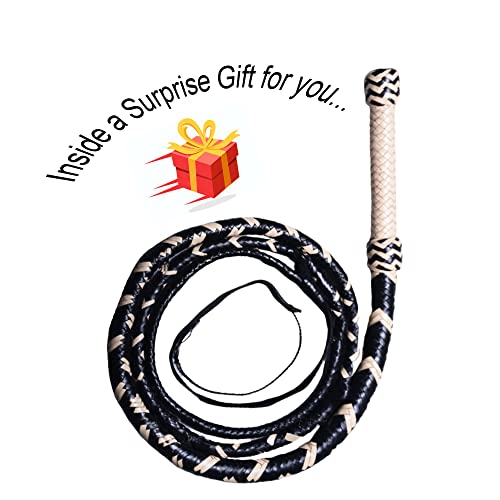 Indiana Jones Whip 4 Ft, 8 Ft And 16 Ft Long 16 Plaits Real Cowhide Leather Whip Equestrian Heavy Duty Bull Whip With Extra Crackers #TOP2