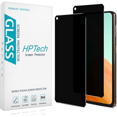 HPTech (2 Pack) Privacy Screen Protector for Motorola Moto G Stylus 5G (2021) Anti Spy Tempered Glass, Bubble Free, Case Friendly Cover