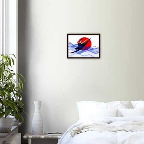 Impression d'art ballerine japonaise - Solution mur blanc 30x40 - 6