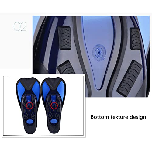 Deeyota Short Scuba Diving Fins Adults Swimming Fins Swim Training Fins Swimming Flippers For Snorkeling Floating Diving Fins For Adults Men Women Kids (Yellow M) #TOP4