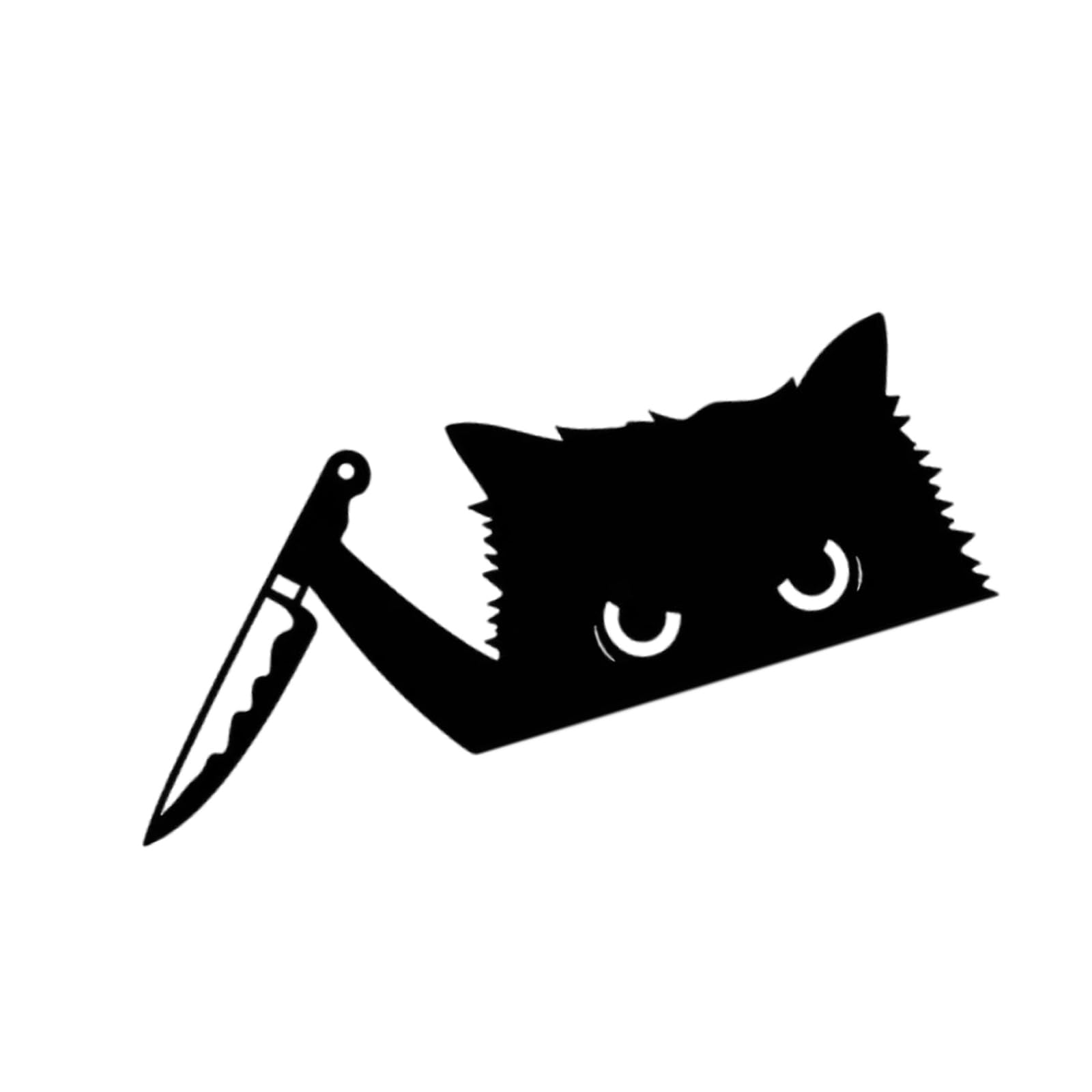 Decorative Car Decal Black PVC Sticker, Single Decal Compact Body Panel Design for Vehicles Laptops and Clean Smooth Areas Decor Black Sticker Auto Car Body Glass Small Laptop Vehicle Decor