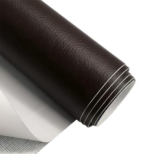 MAKUANG Leather Repair Patch, Self Adhesive Leather Repair, Large Leather Repair Tape for Sofa, Car Seats, Furniture, Cabinets, Chairs, Handbags (Dark Coffee, 157" L x 16" W) -  DJPG-01