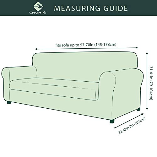 image for CHUN YI Stretch Loveseat Sofa Slipcover 2-Piece Couch Cover Furniture 