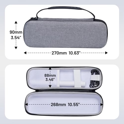 Image of M833 protable printer case, Storage Bag Compatible with Memoking, Memoquneen, Itari, COLORWING, Phomemo M832 /M833 /M834 /M835 Printer, Portable Bag Lightweight for Travel, Grey