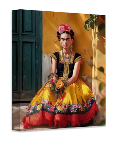 Frida Kahlo – Sitting on the Doorstep Frida Inspired 16x20