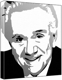 David Boston (100% Original Painting. Not A Print ) Acrylic Paint On Deep Framed Canvas (60 x 50 x 1.8 cm) 3-Colour Black/Grey/White-image-26