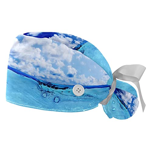 Chapeaux bouffants JDEZ ajustables par lot de 2 pièces pour homme et femme