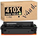 V4INK New Compatible 410X CF410X Black High Yield Toner Cartridge for Color LaserJet Pro M452dn M452nw M452dw M377dw,MFP M477fdn M477fdw M477fnw Printer - 6,500 pages