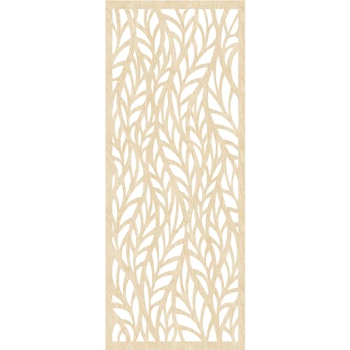 Image of Ortonville Decorative Pierced Fretwork Wood Wall Panels, 25 3 /8 inchW x 64 3 /8 inchH x 1 /4 inchT, Birch