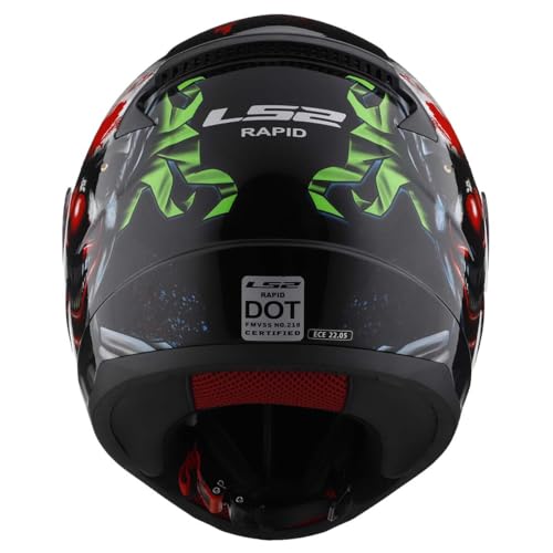 Image of LS2 Helmets Rapid II Full Face Motorcycle Helmet (Dreamcatcher Chameleon /White - X-Small)