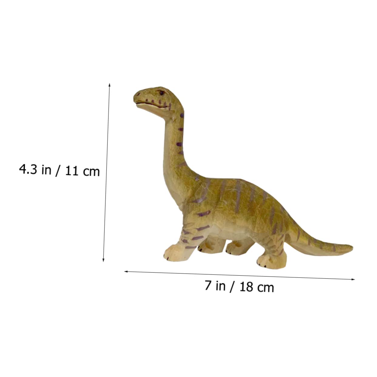 ABOOFAN 4 Piezas Animales simulados Estatua de Madera Animales de Madera Manualidades decoración Juguetes Juguete de niños Chico Decorar artesanía