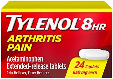 Tylenol 8 Hour Arthritis Pain Tablets with Acetaminophen for Joint Pain, 24 ct