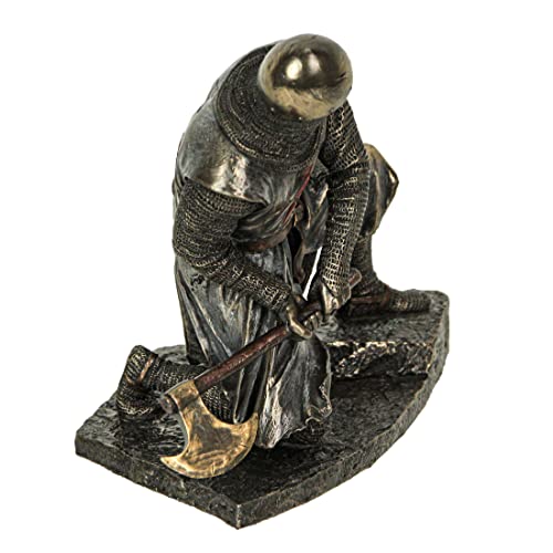 Estatua Veronese Design Templario arrodillado de 6.88 pulg miniatura 3