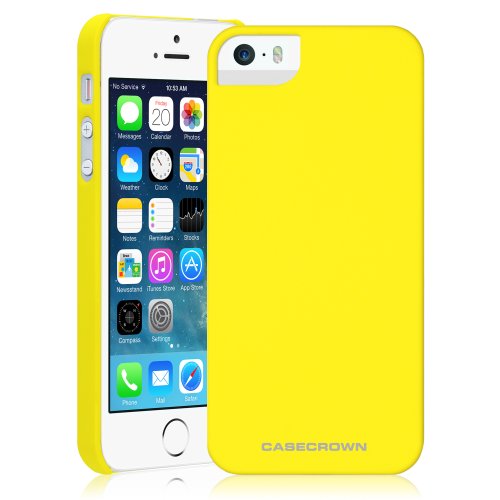 iPhone 5 5s Case, CaseCrown Cali Snap On Case (Yellow Sunset)