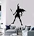 Autocollant mural mode créatif sticker mural guerrier spartiate guerrier spartiate autocollant militaire 42x56 cm