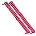 FootMatters No Tye Shoelaces Elastic Curly Stretchy For Kids and Adults - Pink - 1 Pair