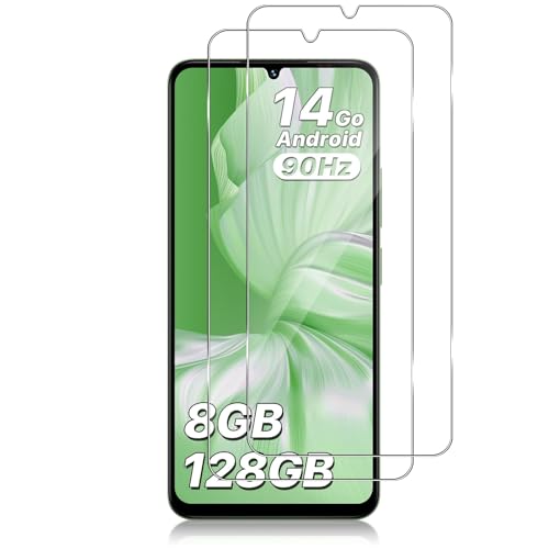 Funrae Protector de Pantalla para UMIDIGI G9x [2 PCS], Cristal templado Antiarañazos, Antihuellas, Sin Burbujas, Dureza 9H, 0.33 mm Ultra Transparente, Ultra Resistente