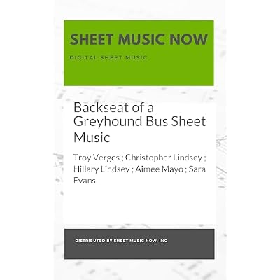 Backseat of a Greyhound Bus Sheet Music