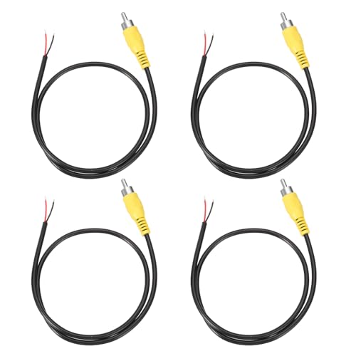 Cable de audio RCA macho a extremo abierto con transmisión limpia y calibre 22 AWG flexible
