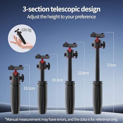 Image of Portable 360Rotating vlog Action Camera Selfie Stick with Magnetic Camera Mount Tripod Stand for DJI Osmo Action 5 /Action 4 /Action 3 DJI 360 Accessories