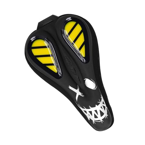 YROHGKPN Cómodo cojín de asiento de bicicleta a prueba de golpes para entrenamiento y ciclismo al aire libre para hombres y mujeres bicicleta de montaña funda de sillín para hombres y mujeres