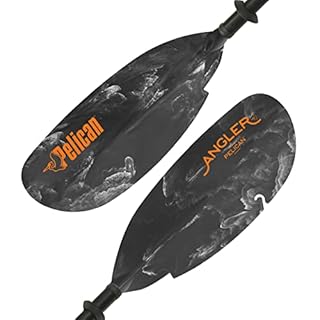 Pelican - Poseidon Angler Fishing Lightweight Kayak Paddle, Grey, 94.5"