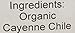 Los Chileros Organic Cayenne Powder, 5 Pound