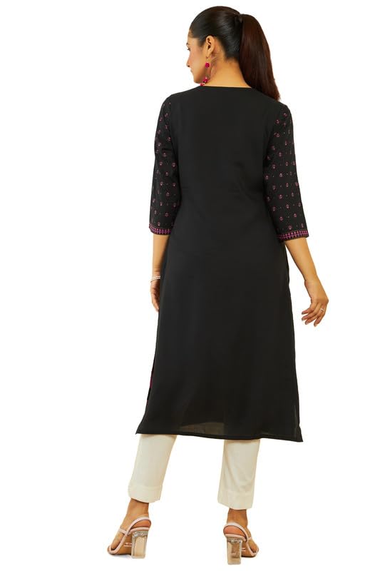 Image of Soch Women's Rayon Straight Kurtas