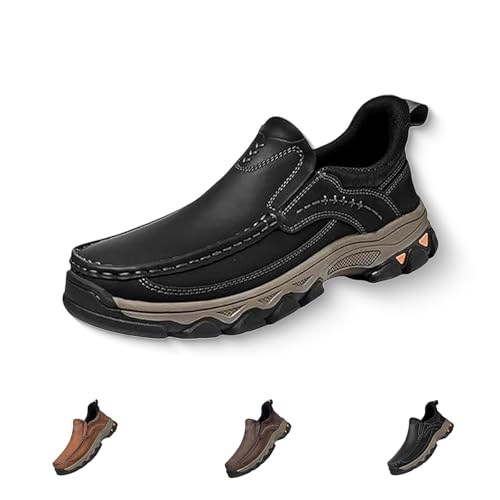 Enjerr Orthopedic Shoes Men, 2025 Arch Support Slip On Shoes, Hands-Free Comfort Loafers with Arch Support