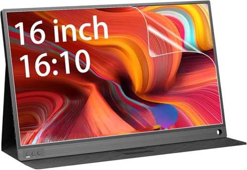 Image of 2-Pack 16 inch Portable Monitor Screen Protector for ARZOPA /MNN /KYY /VILVA /ASUS /FANGOR /ViewSonic /QQH 16 inch Portable Monitor, High Definition Anti-Scratch Clear Shield