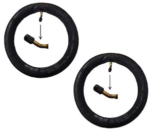 Cutefly 10 Zoll Kinderwagen Schlauch 2er Pack Schwarz