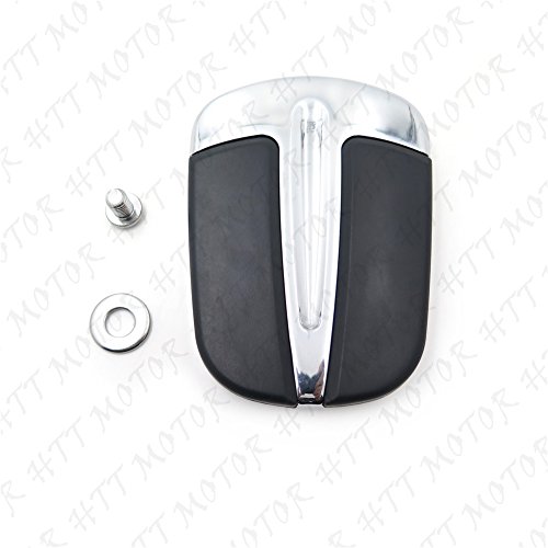 Coussinet de pédale chromé grand format pour moto custom FLS/FLTRX